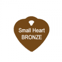 small heart bronze