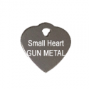 small heart gun metal